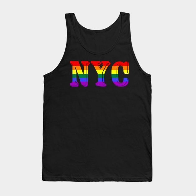 NYC Pride Rainbow Flag Tank Top by Scar